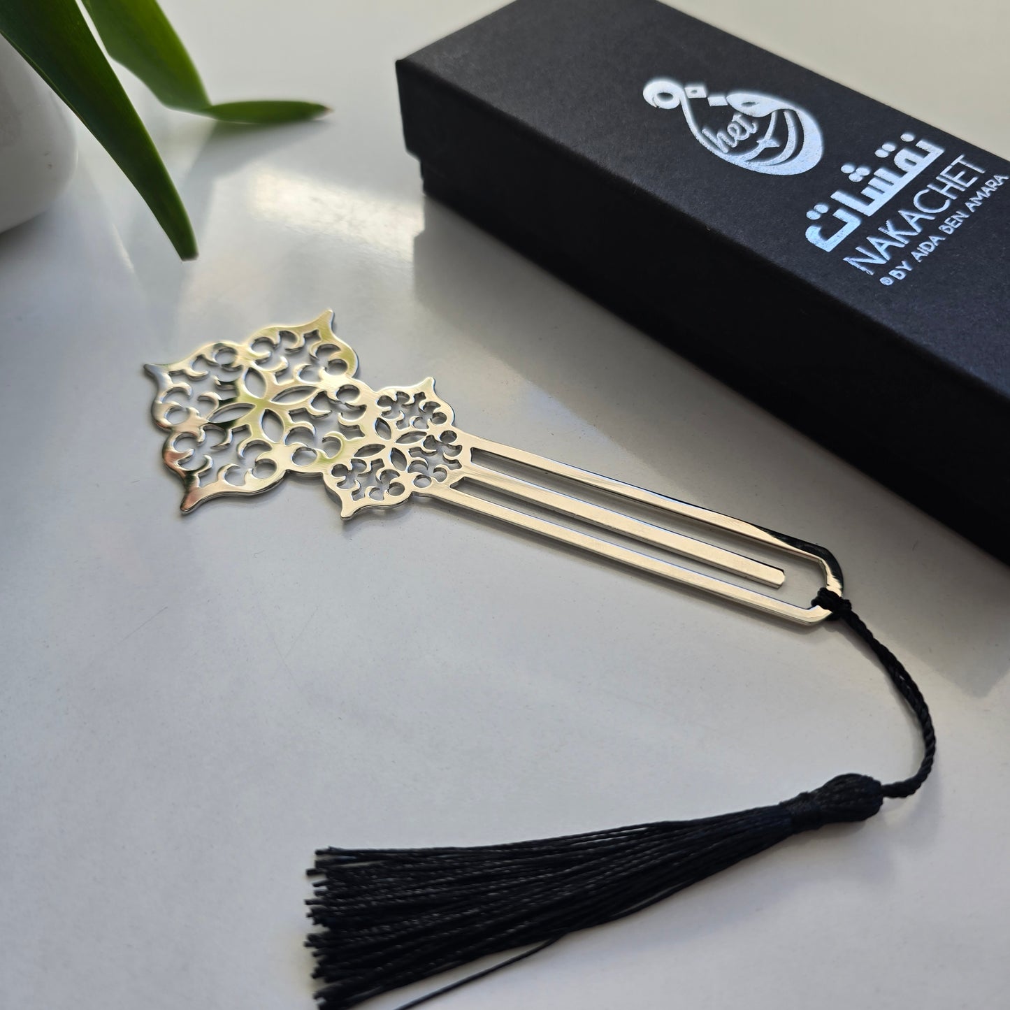 Marque-page en cuivre design oriental