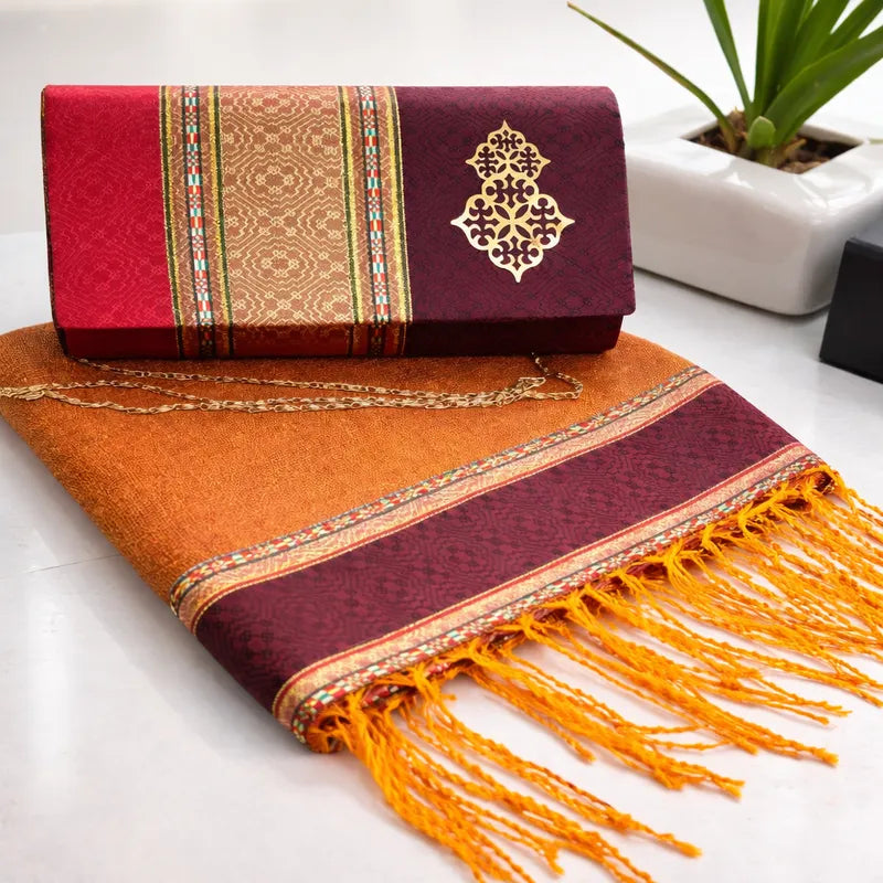 Coffret Echarpe Hayek & Pochette Assortie